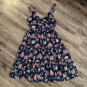 Sachin & Babi Dalia Dress Eastern Gouache Botanical